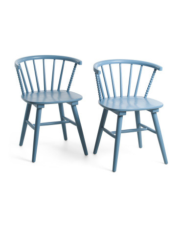 Set Of 2 22x30 Spindle Back Dining Chairs | Marshalls