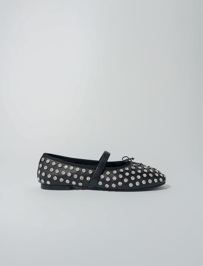 Rhinestone ballerinas | Maje EU