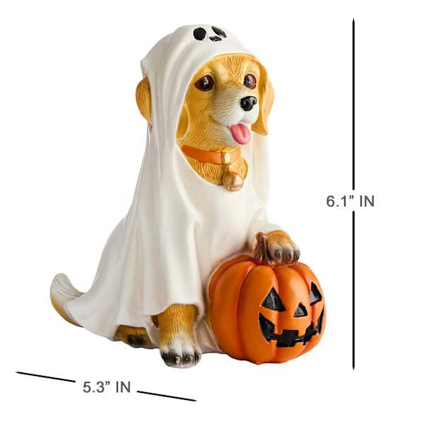 Dog Wearing Ghost Costume, 6.1" | At Home