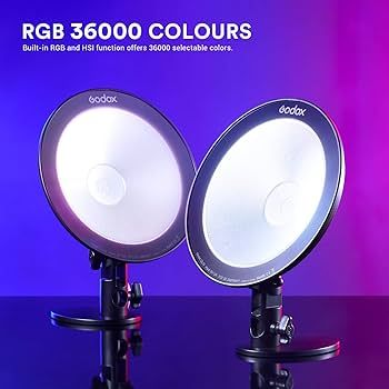 Godox CL10 RGB Ambient Light, 36000 Colors LED RGB Atmosphere Background Light with 39 Special Li... | Amazon (US)