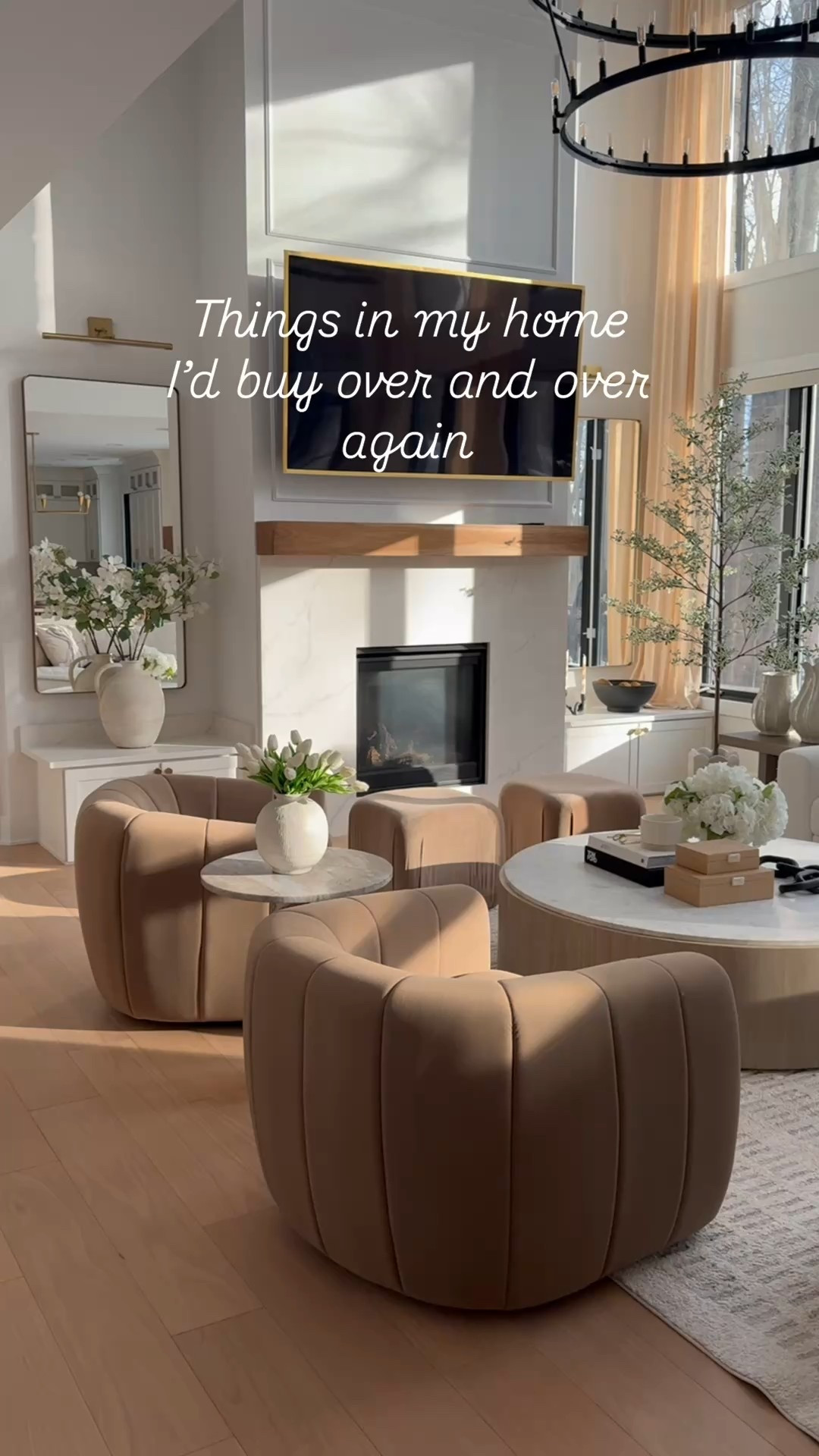 Some home furniture and decor I’d buy over and over again including my marble top tables, velvet chairs, faux tree, rugs and gallery frames 💕

#LTKHome #LTKSaleAlert