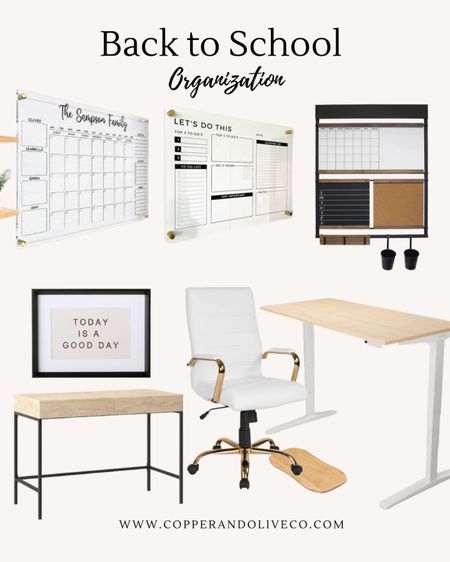 Back to school organization! Office organization. Command center and acrylic calendars. Stay organized with these items. 

#LTKBacktoSchool #LTKhome