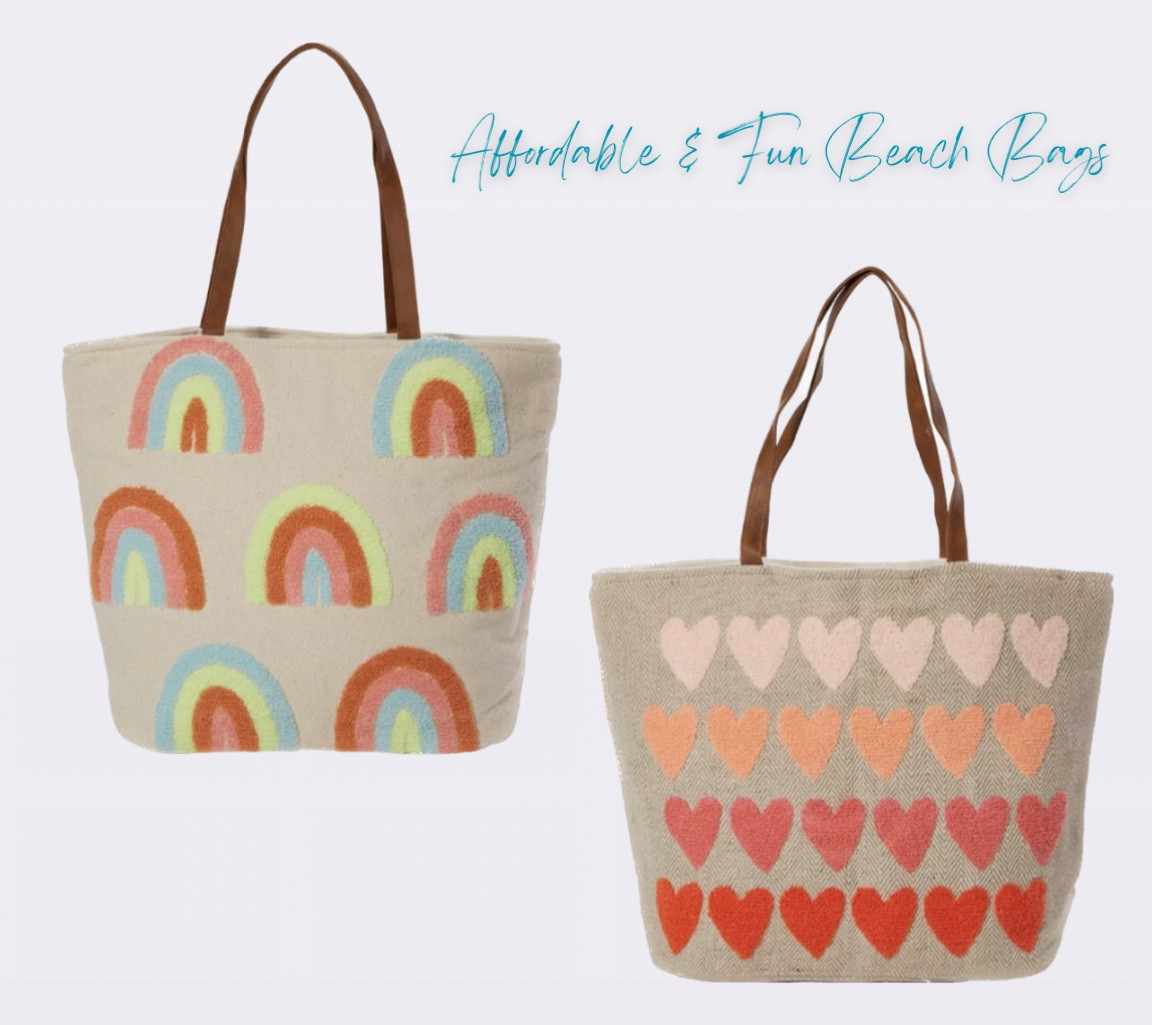 Fun, patterned beach bags 

#LTKswim #LTKtravel