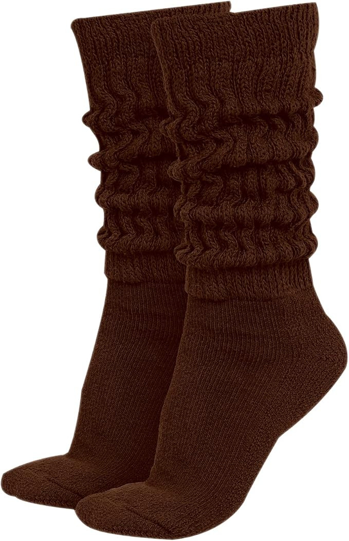 MDR Women's Extra Long & Heavy Slouch Socks For Women Cotton Wear at any Length Sock Made in USA ... | Amazon (US)