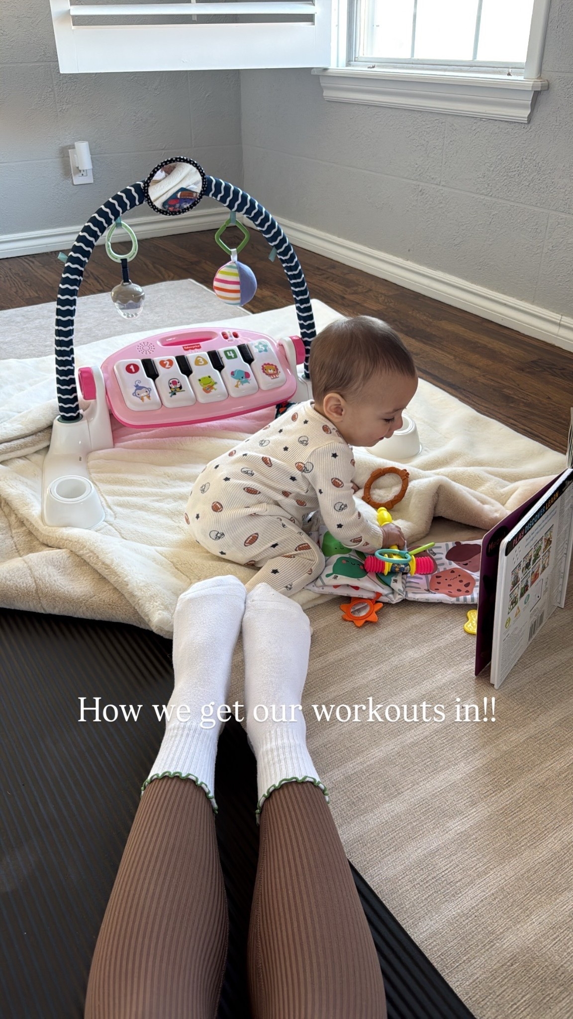 These ribbed leggings are so comfortable both for working out and playing with Duke!

#LTKootd #LTKmomlife #LTKBaby