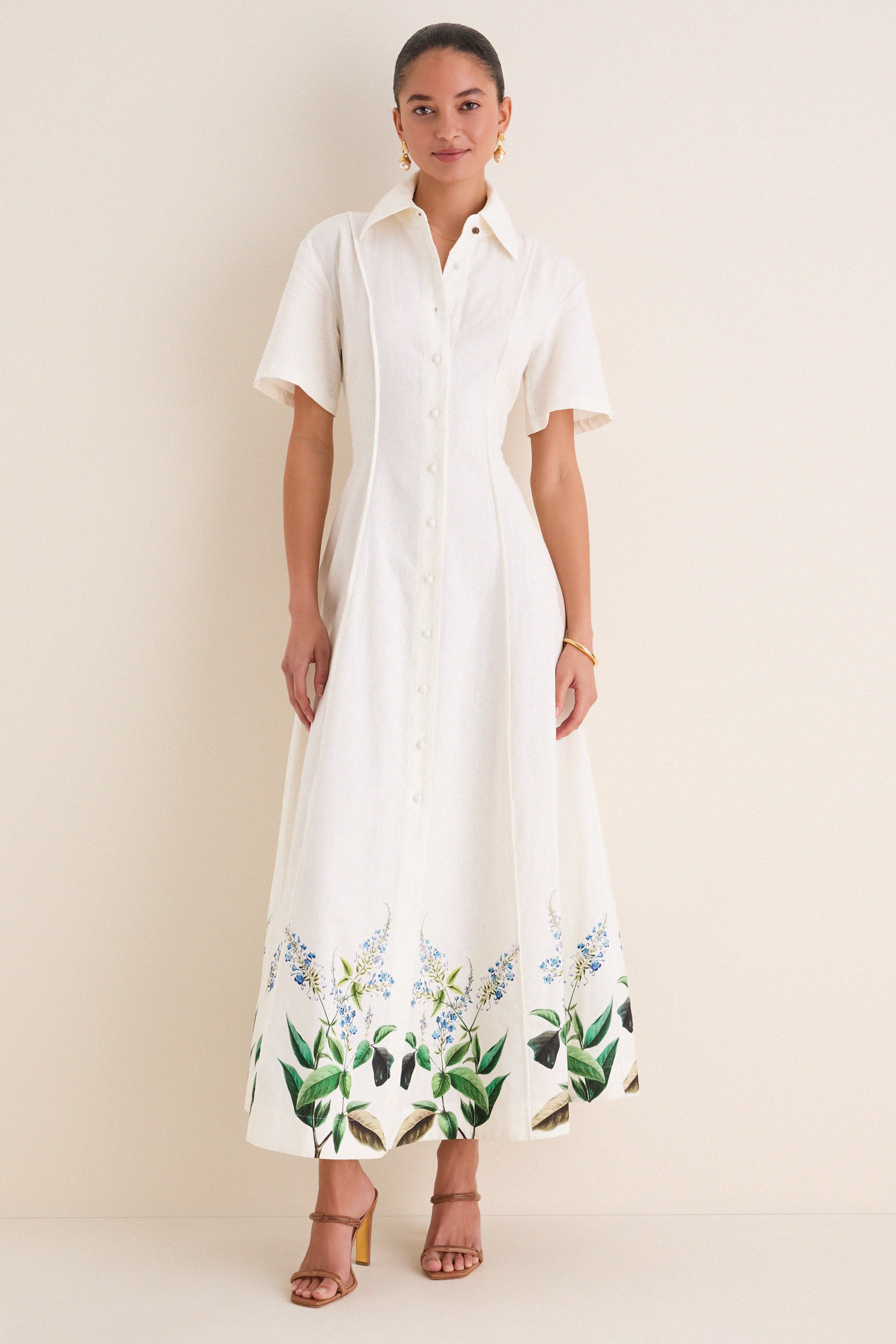 Laurel Bloom Myra Shirt Midi Dress | Tuckernuck (US)