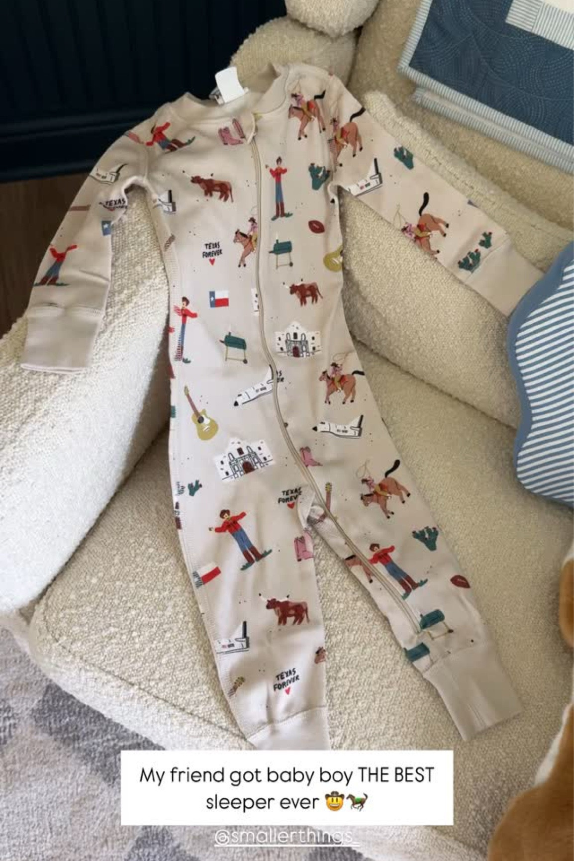 Super cute sleeper and pajamas for baby!! 👶🏼💤

My friend got baby boy THE BEST sleeper ever 🤠🐎

#LTKKids #LTKBaby #LTKBump