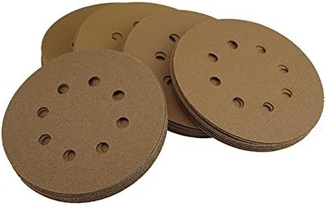 5 Inch Sanding Discs 8 Hole Grit 80/100/120/150/220 10pcs each Assorted Special Anti Clog Coating... | Amazon (US)