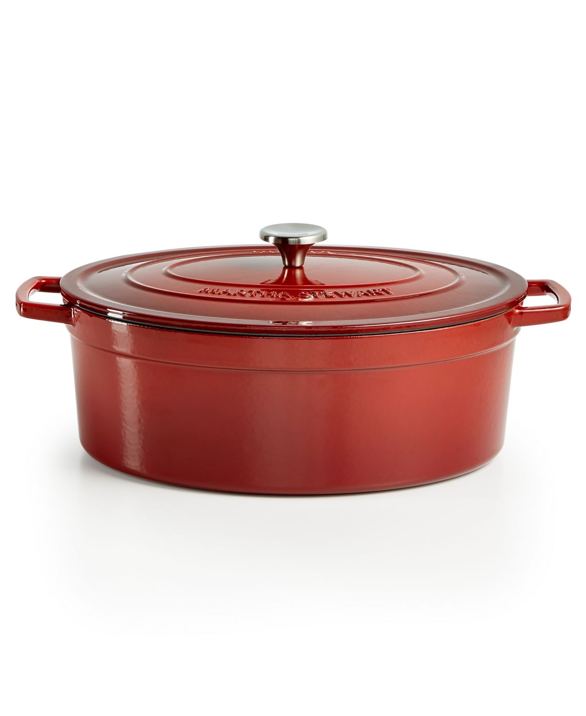 Martha Stewart Collection Enameled Cast Iron Oval 8-Qt. Dutch Oven, Created for Macy's | Macys (US)