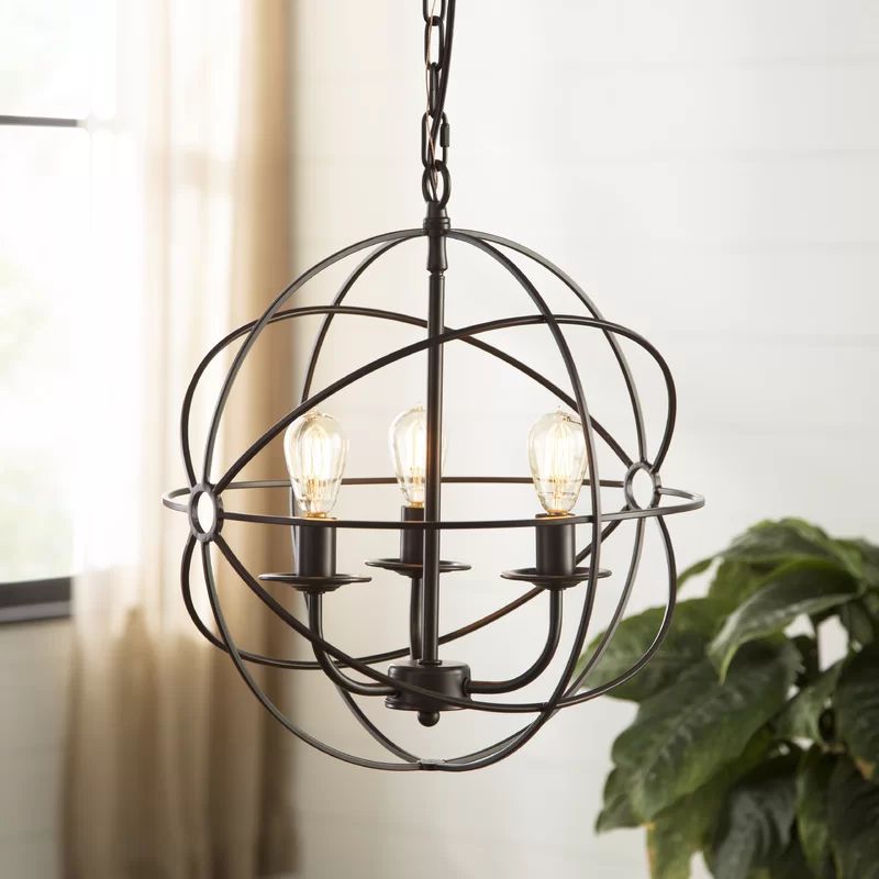 Dublin 6 - Light Candle Style Globe Chandelier | Wayfair North America