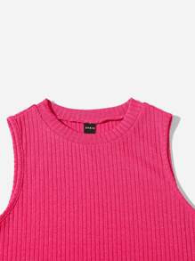 SHEIN Unity Rib-knit Solid Tank Top SKU: sS2106010002051880(1000+ Reviews)Trending - Barbiecore$5... | SHEIN