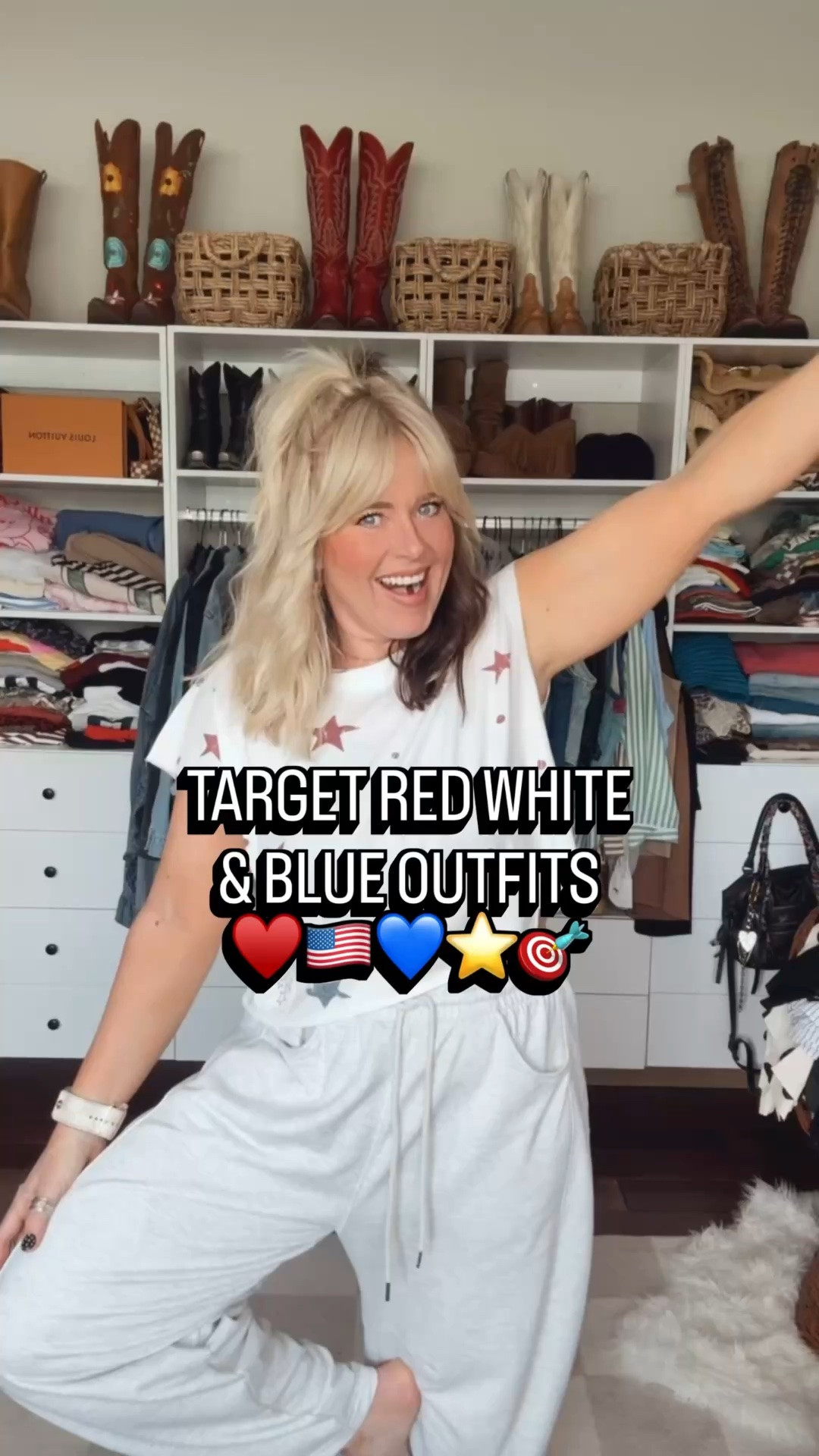So many cute pieces @Target 
I’m wearing my true size 8/M in everything but the American flag sweatshirt is a XL. 
#ad #sponsored #summeroutfits #targetfashion #targetstyle

#LTKOver40