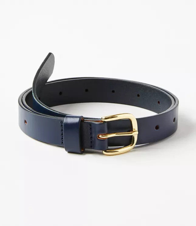 Skinny Perforated Belt | LOFT