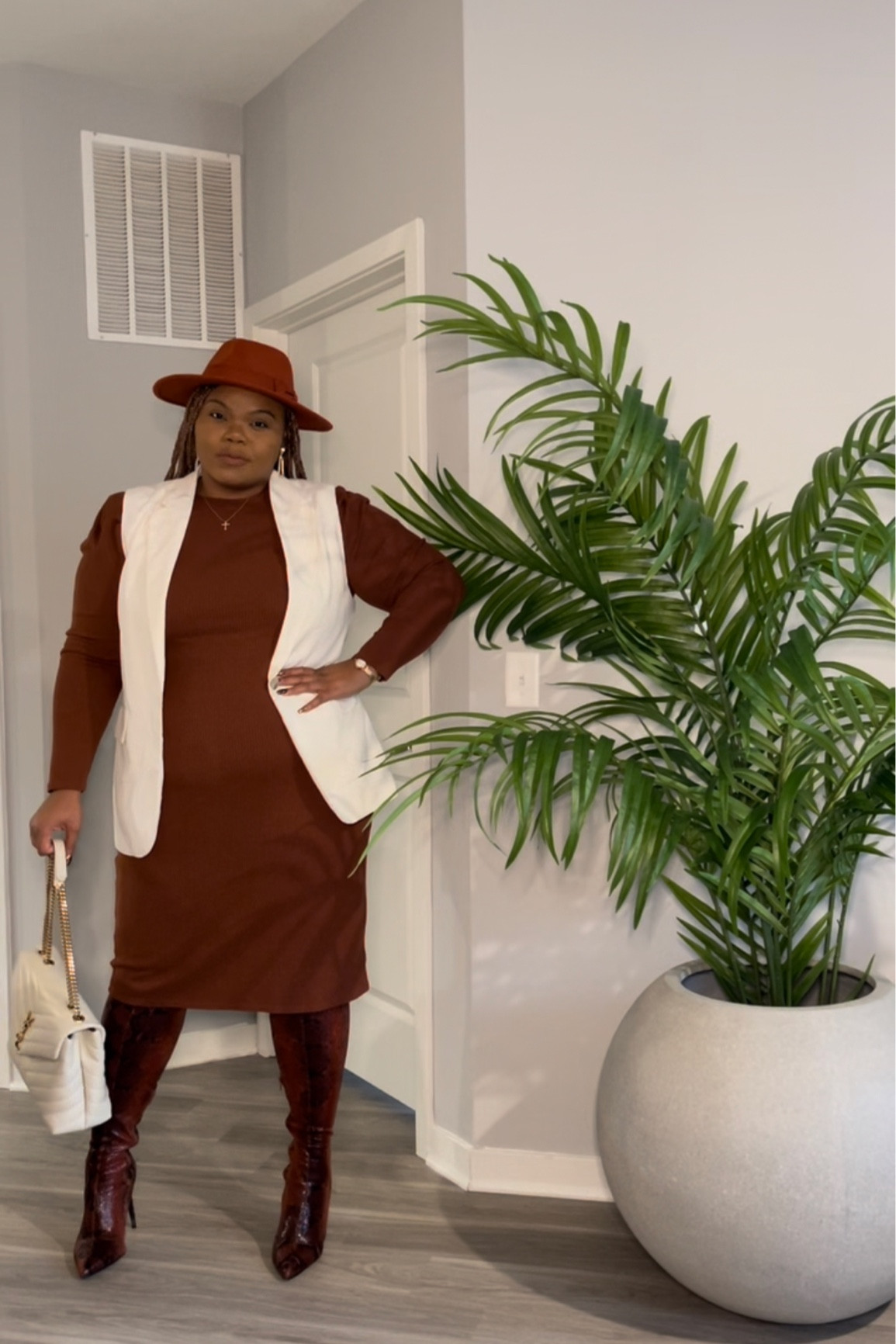 You will see me wear this brown midi knit dress 1000 times before I retire it. I am obsessed. Perfect for brunch, date night, church - you name it! 

#LTKstyletip #LTKcurves #LTKshoecrush