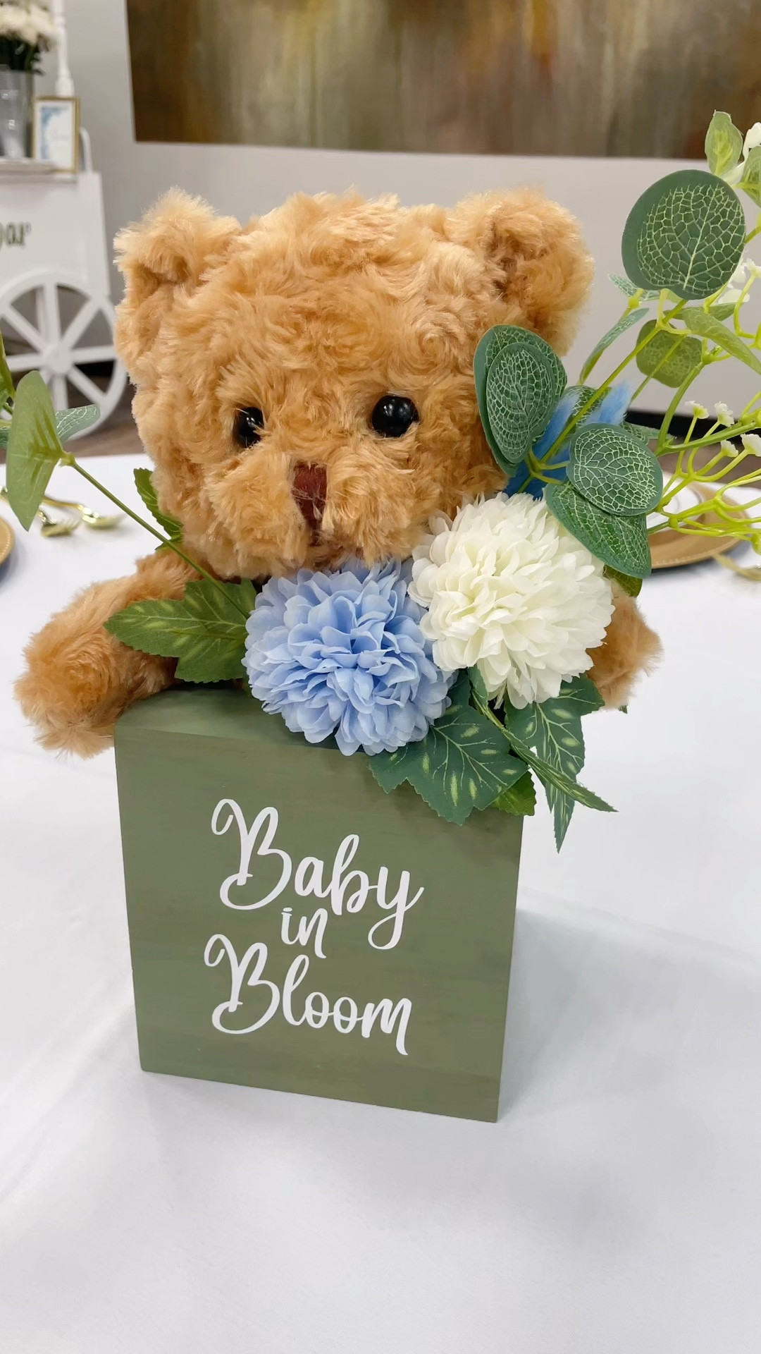 Baby in Bloom Teddy Bear Table Centerpieces 

#LTKParties