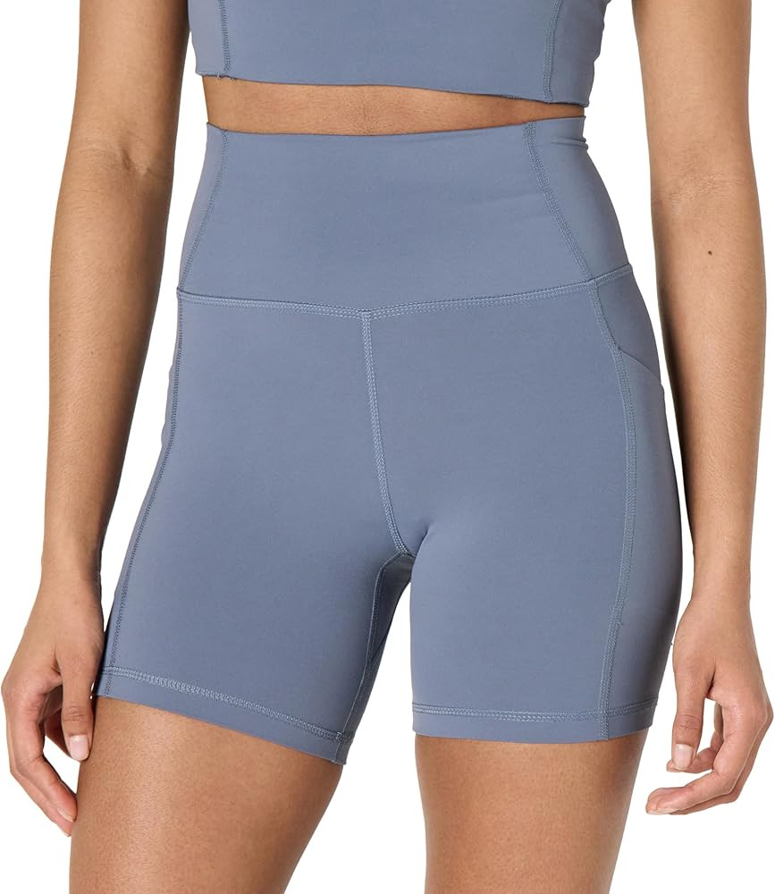 Amazon Essentials Women's Active FormFlex Buttery Soft High Waist Yoga Biker Shorts | Amazon (US)