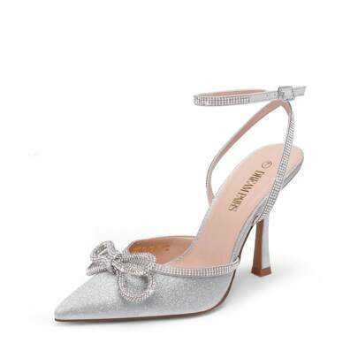 DREAM PAIRS Women's High Heels Destiny Closed Toe Strappy Heels Sexy Rhinestone Ankle Strap Pumps Wedding Bridal Party Dress Shoes | SHEIN