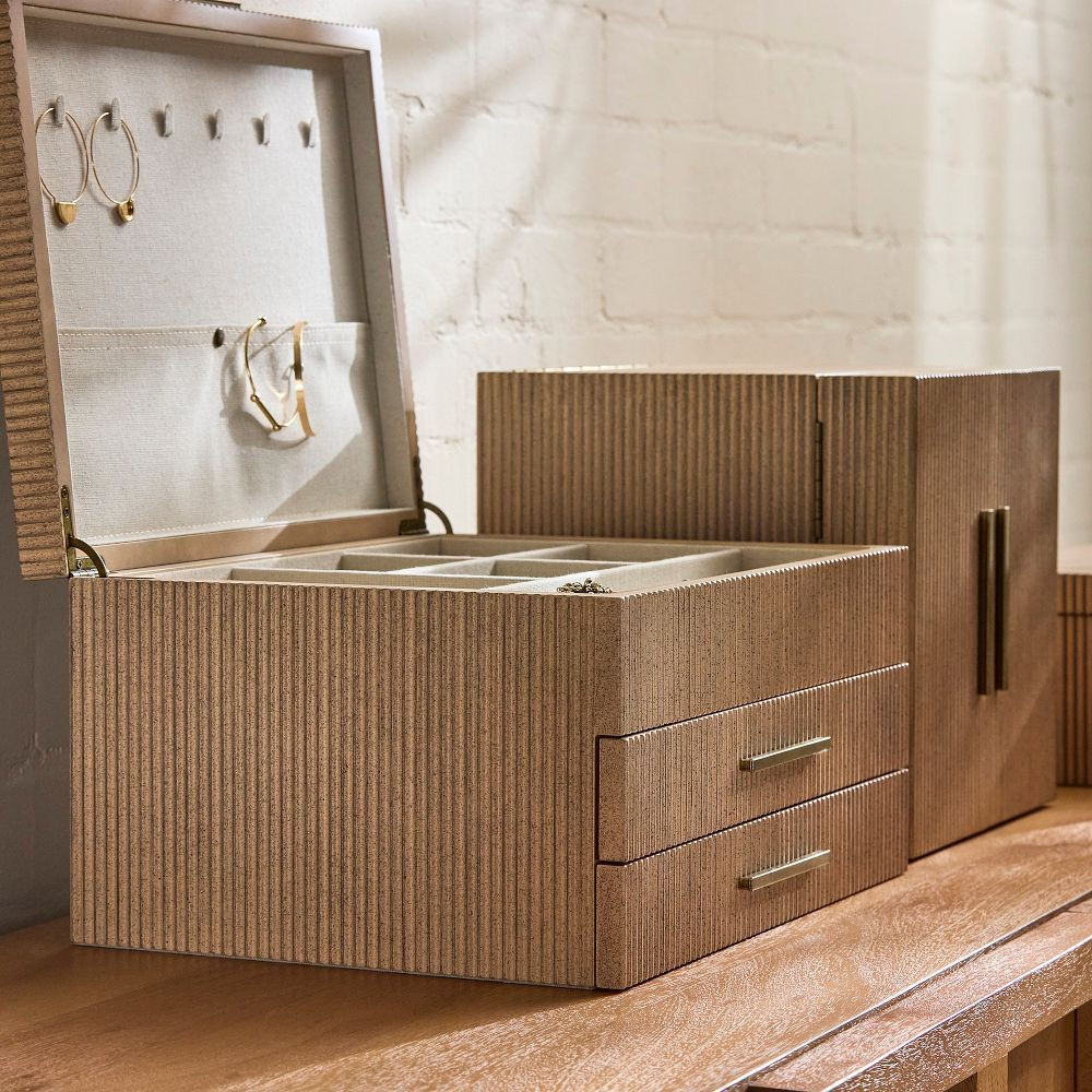 Modern Fluted Jewelry Boxes | West Elm (US)