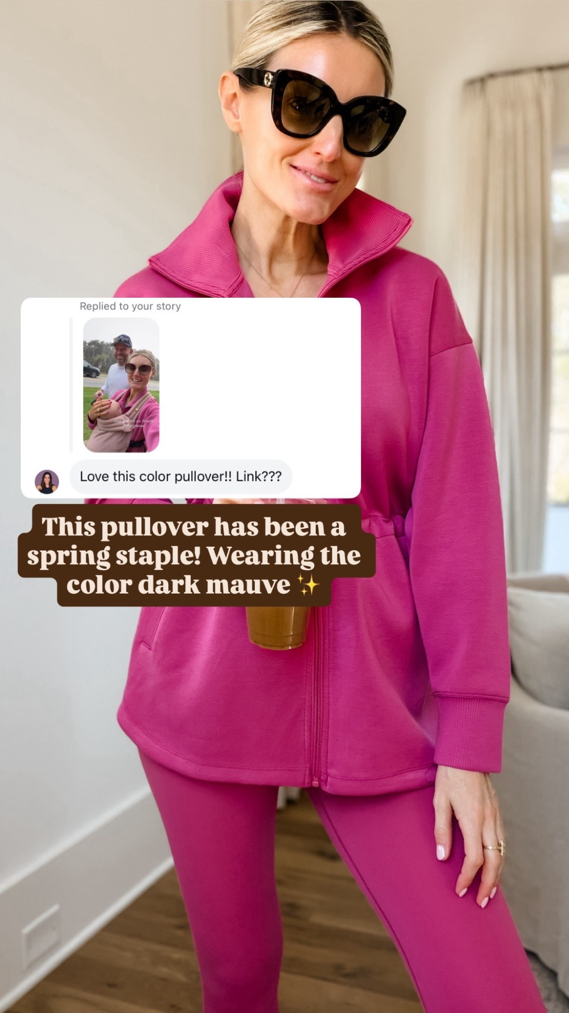 I’ve loved this pullover for easy spring athleisure looks! It’s under $45! Wearing S. 

Loverly Grey, Target find, Target fashion, pink pullover, athleisure, activewear 

#LTKActive #LTKootd #LTKSeasonal