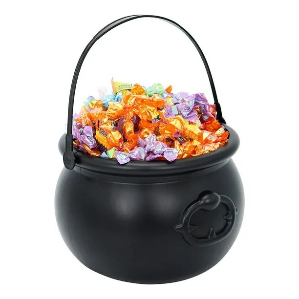 JOYIN Large Halloween Black Cauldron 7.5'', Halloween Candy Cauldron, Candy Kettle, Pot and Bucke... | Walmart (US)