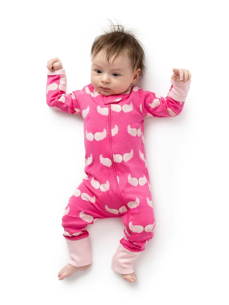 Paris Hilton x Monica + Andy Baby Organic Cotton One Piece Pajama, Sizes Newborn-24 Months | Walmart (US)