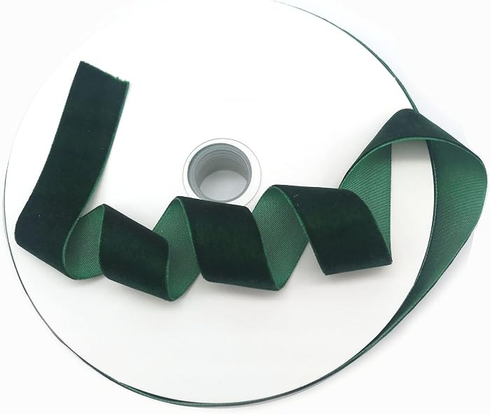 30 Yards × 1 Inch Dark Green Ribbon Velvet Ribbon, Satin Ribbon Roll for Wedding, Gift Wrapping,... | Amazon (CA)