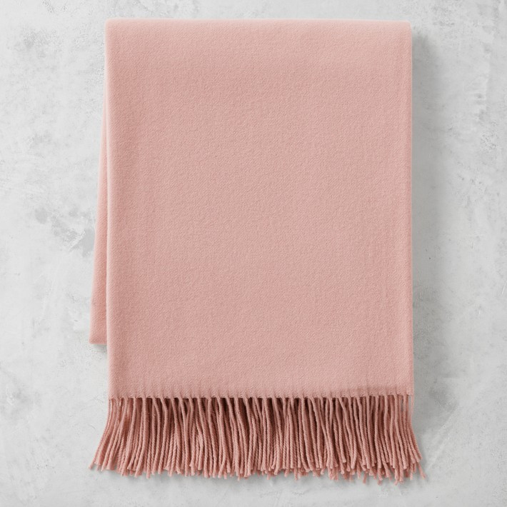 European Solid Cashmere Throw | Williams-Sonoma
