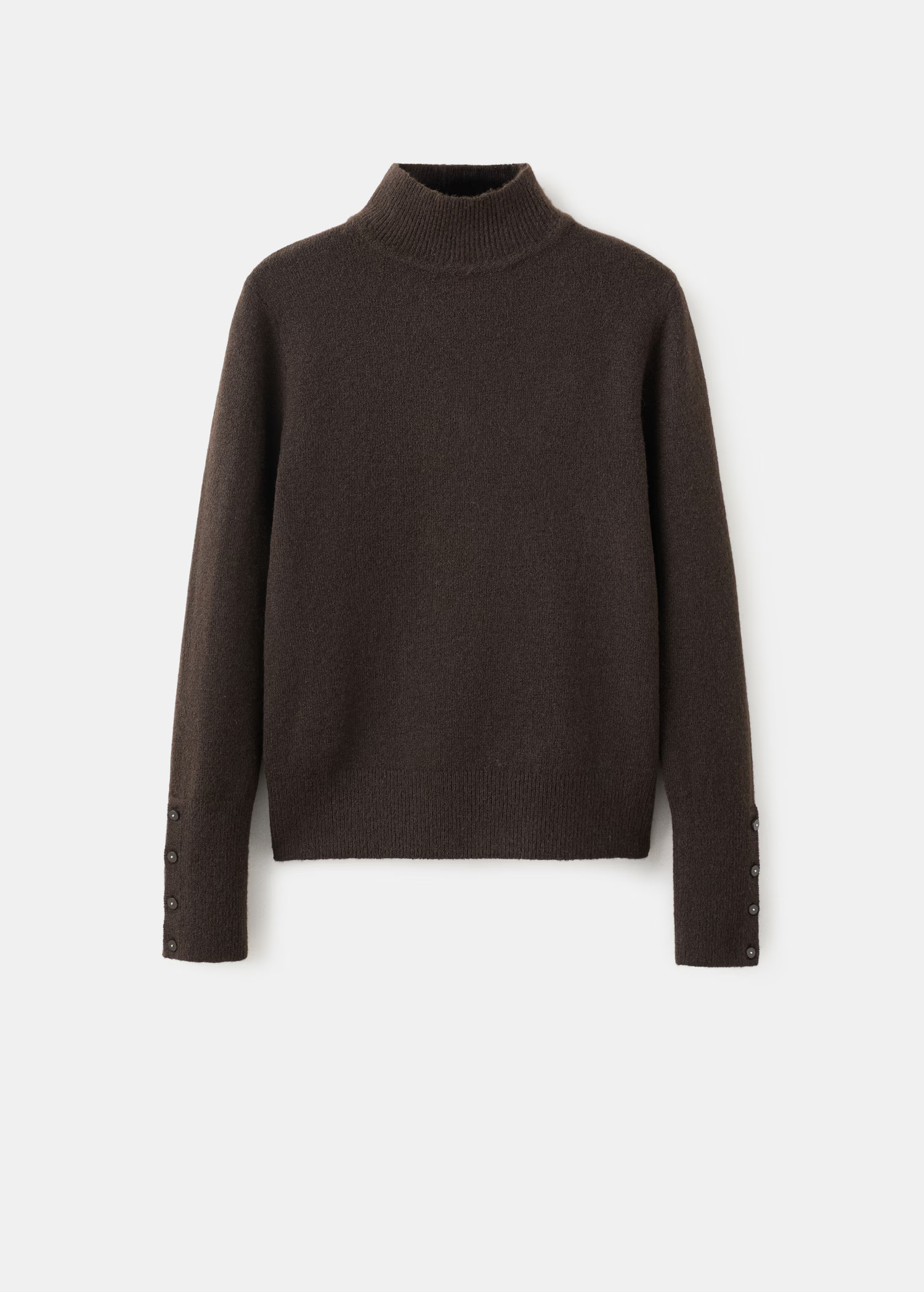 Sweater with buttoned cuffs and perkins collar | Mango (US/MX/AU)