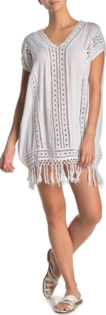 Crochet Fringe Short Dress | Nordstrom Rack