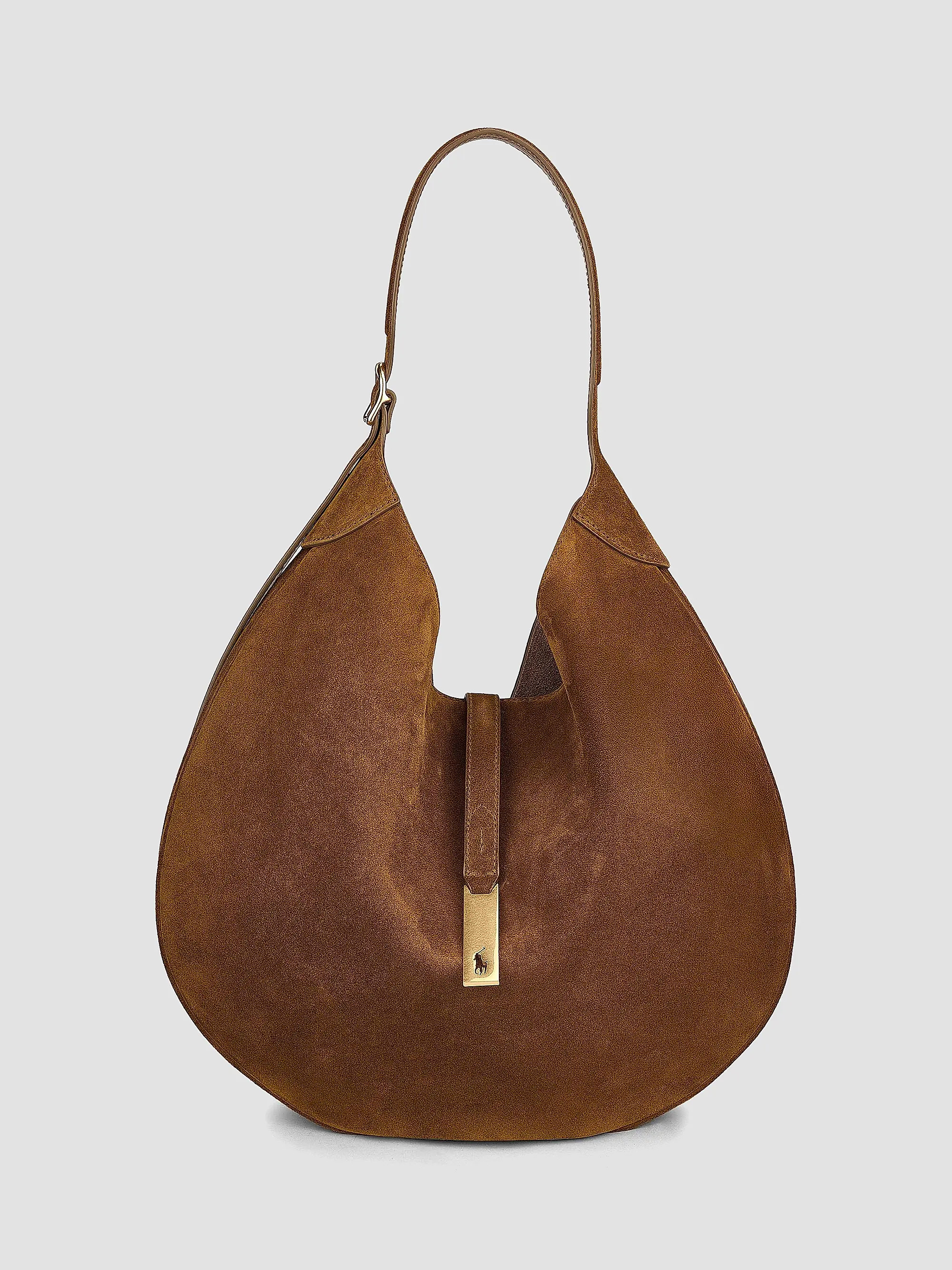 Polo Ralph Lauren Polo ID Medium Suede Shoulder Bag | Saks Fifth Avenue | Saks Fifth Avenue