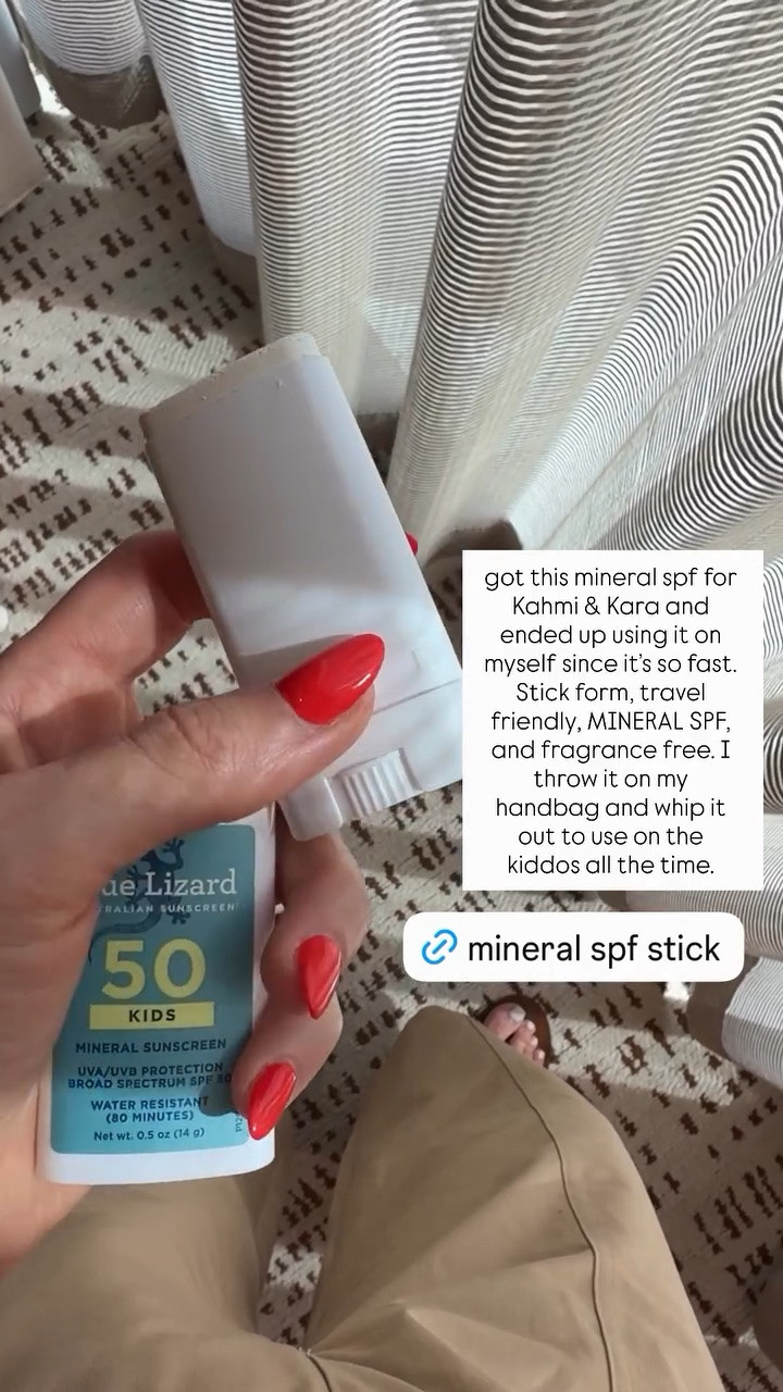 got this mineral spf for Kahmi & Kara and ended up using it on myself since it’s so fast. Stick form, travel friendly, MINERAL SPF, and fragrance free. I throw it on my handbag and whip it out to use on the kiddos all the time.

#LTKselfcare #LTKBaby #LTKKids
