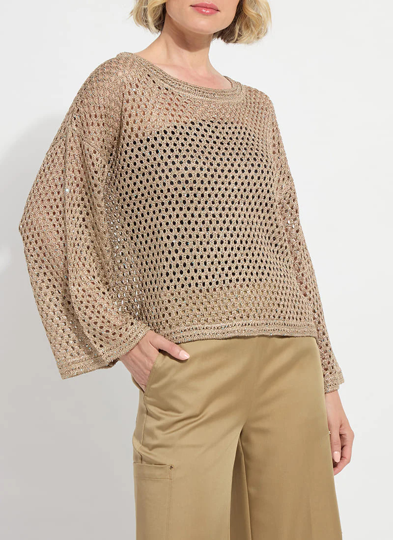 Bailey Slouchy Net Mesh Knit | Lysse NY