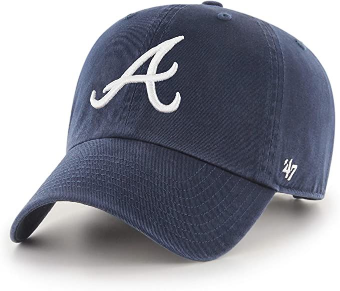 MLB Atlanta Braves '47 Clean Up Adjustable Hat, Navy, One Size | Amazon (US)