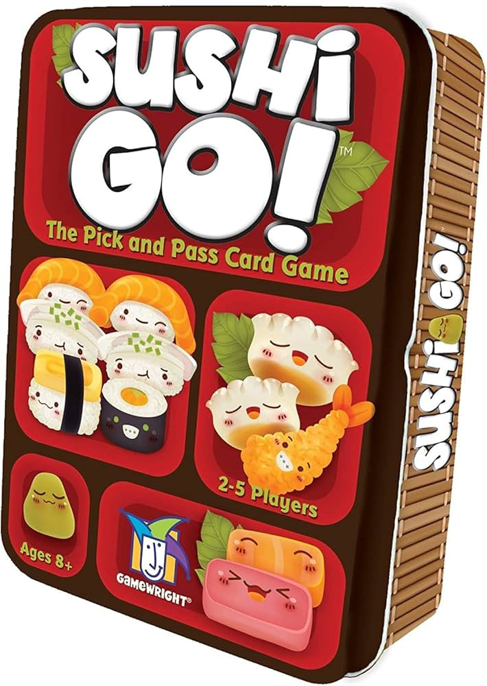 Sushi Go - The Pick and Pass family Card Game from Gamewright, great for 2-5 players aged 8 and up | Amazon (US)