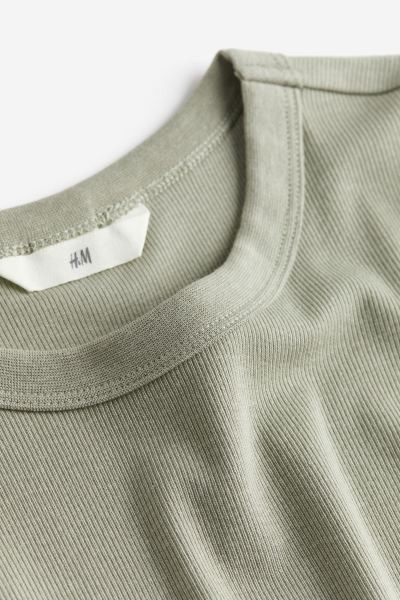 Ribbed Modal-blend Top - White - Ladies | H&M US | H&M (US + CA)