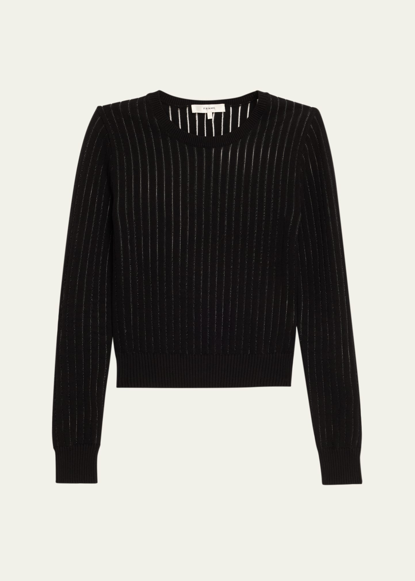 FRAME The Sheer Stripe Sweater | Bergdorf Goodman