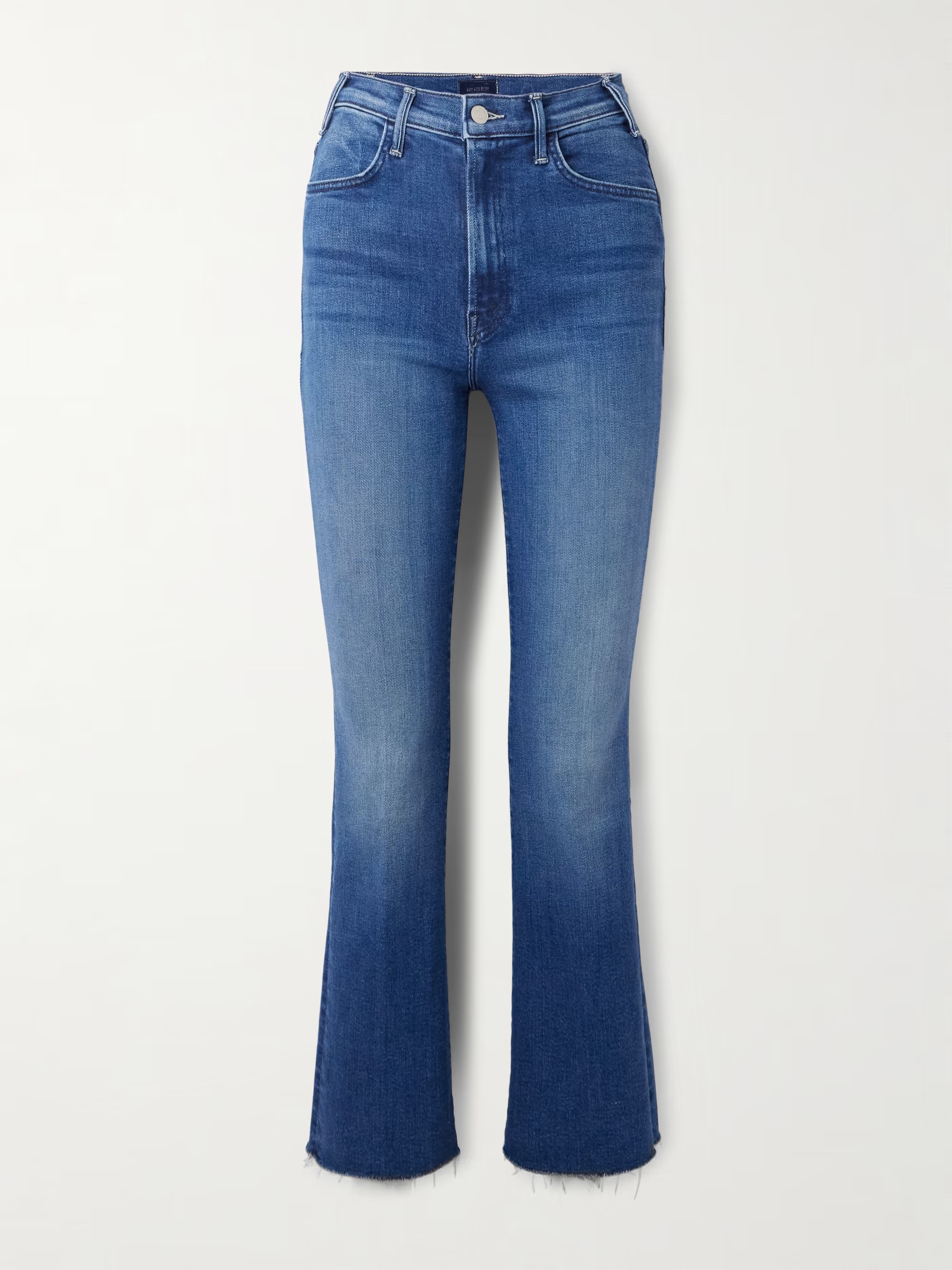 The Hustler Flood Fray high-rise bootcut jeans | NET-A-PORTER (US)