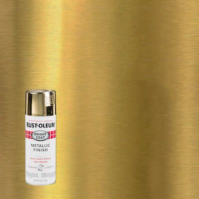 Rust-Oleum Stops Rust Gloss Gold Metallic Spray Paint (NET WT. 11-oz) | Lowe's