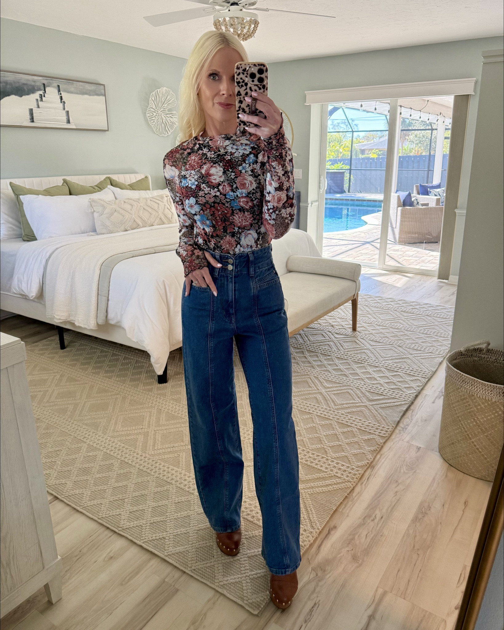 This top is giving Free People and its FIVE DOLLARS. It’s double lined (except the sleeves) and has thumb holes. I’m in a small. My jeans are no longer available but I linked several similar options at different price points.

#LTKOver40 #LTKFindsUnder50 #LTKootd