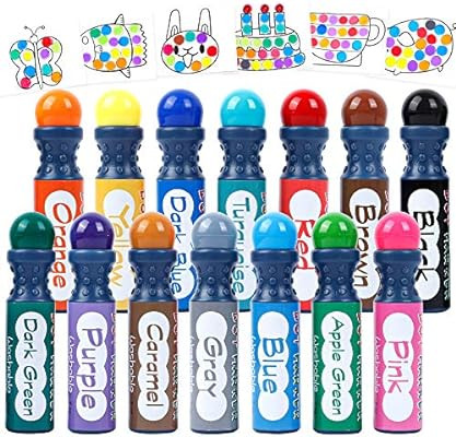 Shuttle Art Dot Markers, 14 Colors Highly Washable Bingo Daubers Dabbers Dauber Dawgs for Kids To... | Amazon (US)