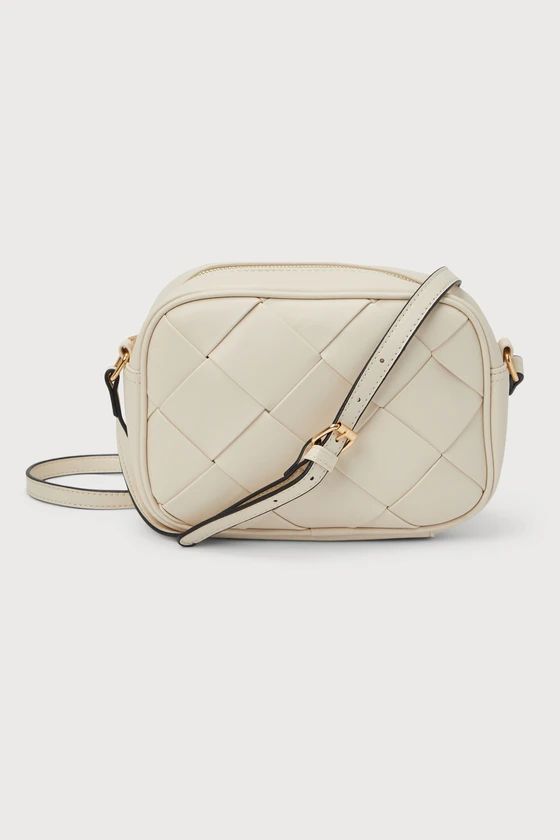 Charming Addition Cream Woven Crossbody Bag | Lulus (US)