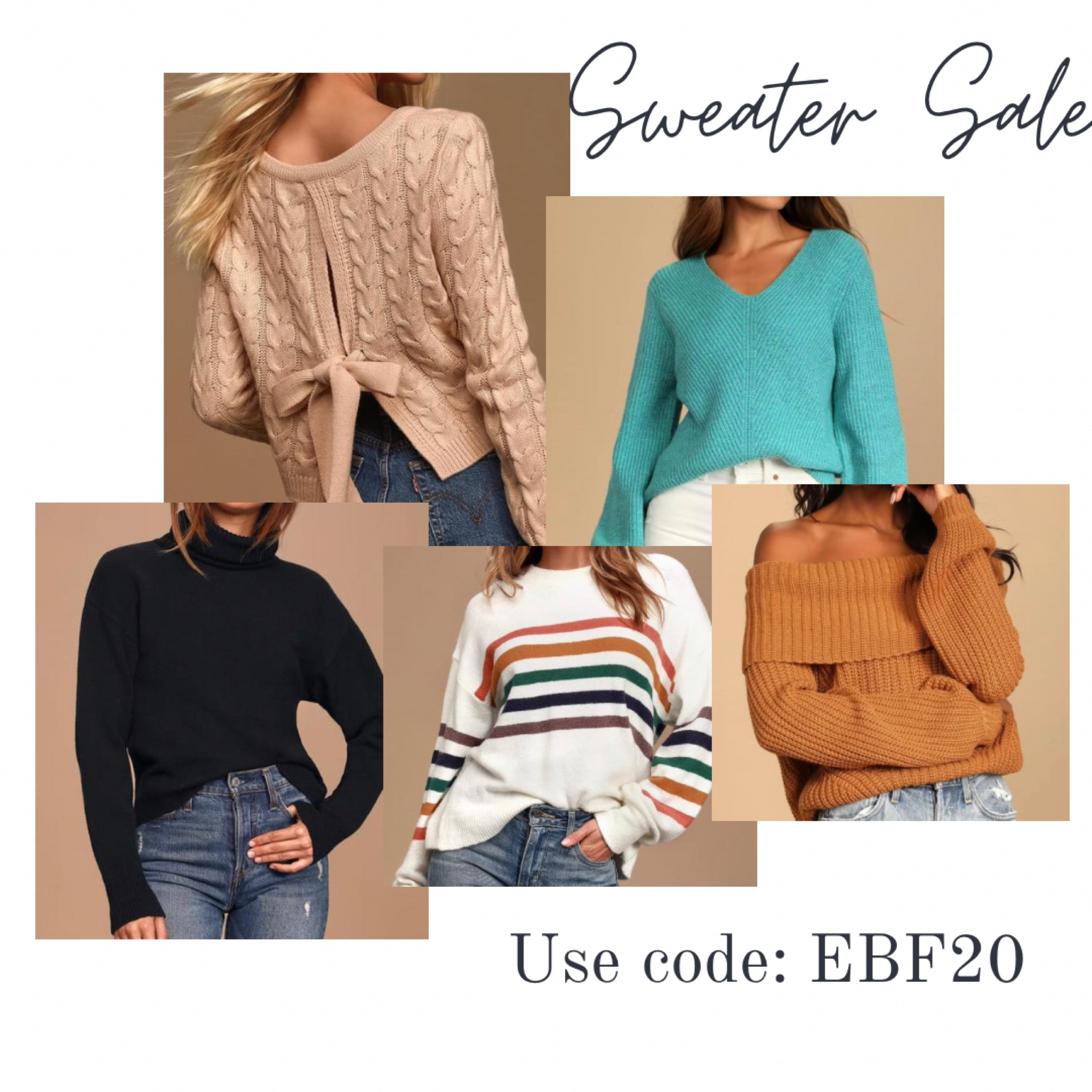 Lulus sweater sale! 

#LTKunder100 #LTKSeasonal #LTKsalealert