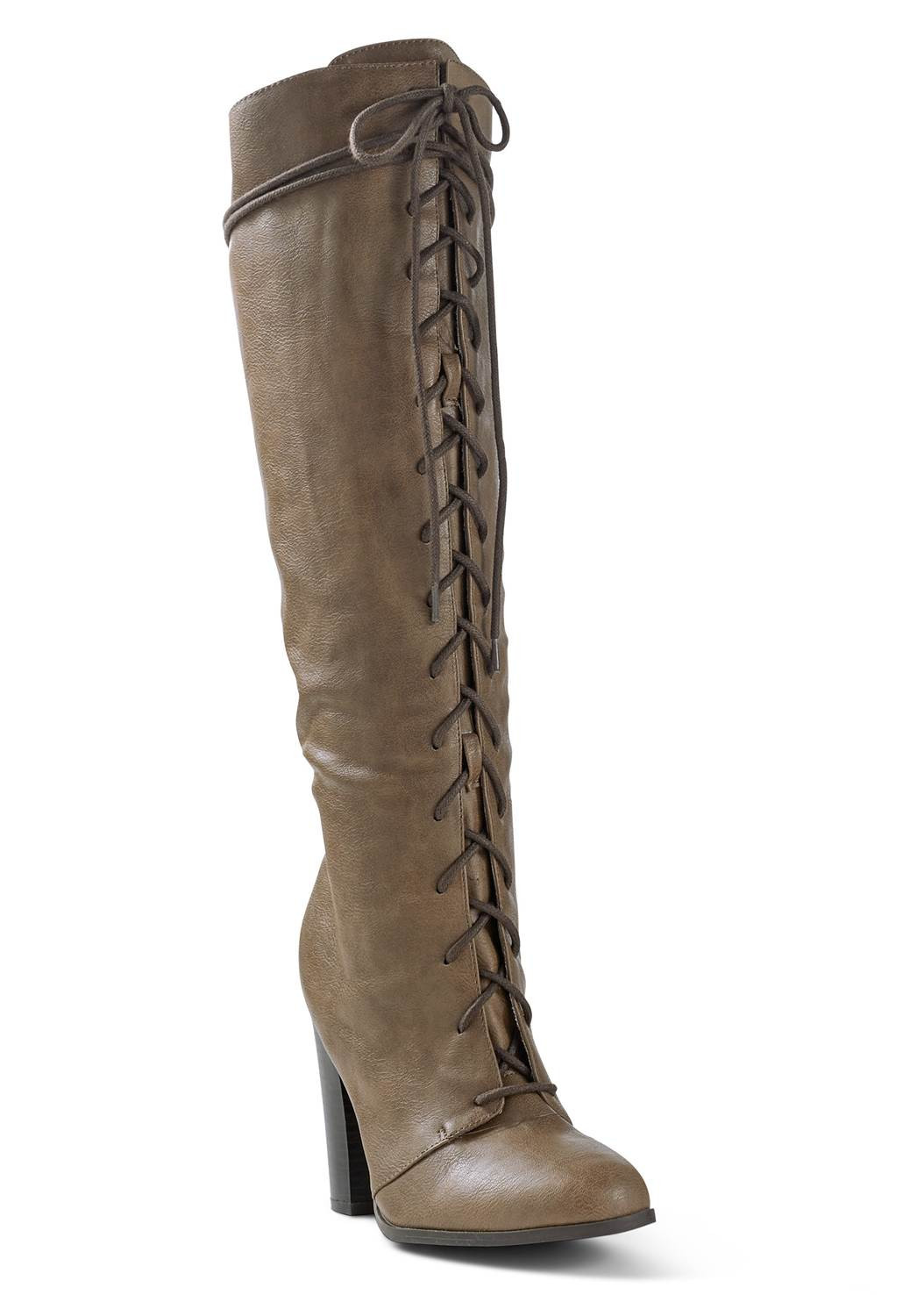 Lace-Up Tall Boots | VENUS