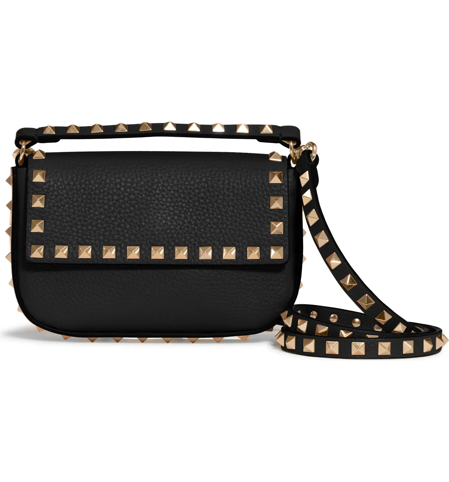 Valentino Garavani Mini Rockstud Leather Top Handle Bag | Nordstrom | Nordstrom