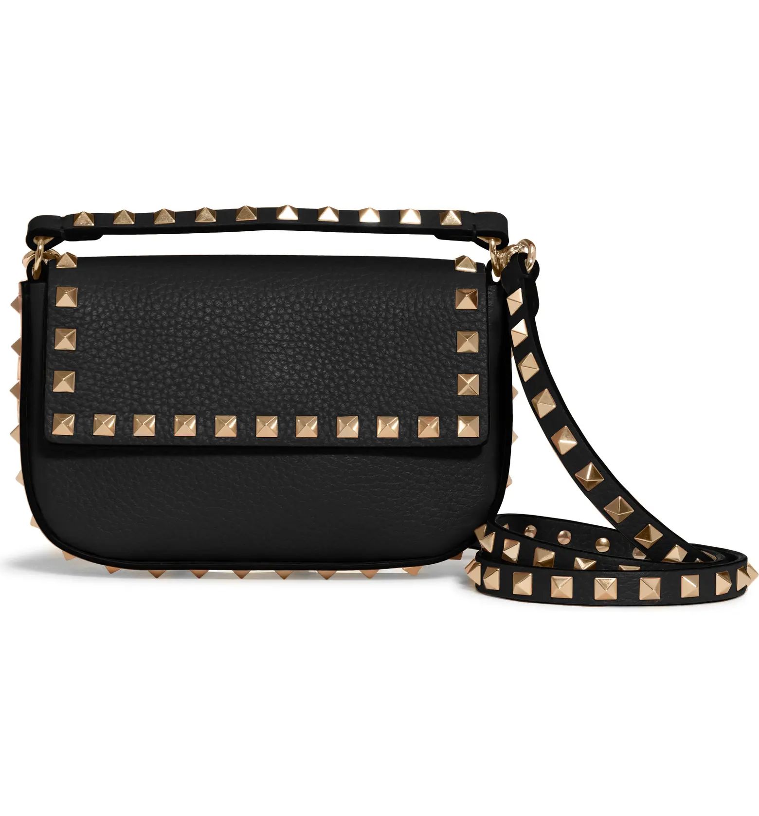 Valentino Garavani Mini Rockstud Leather Top Handle Bag | Nordstrom | Nordstrom