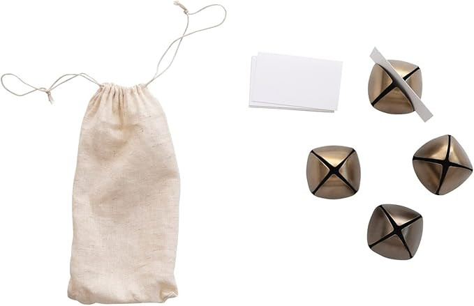 Creative Co-Op 2.5" Metal Bell Place Card Holders with Cards | Amazon (US)