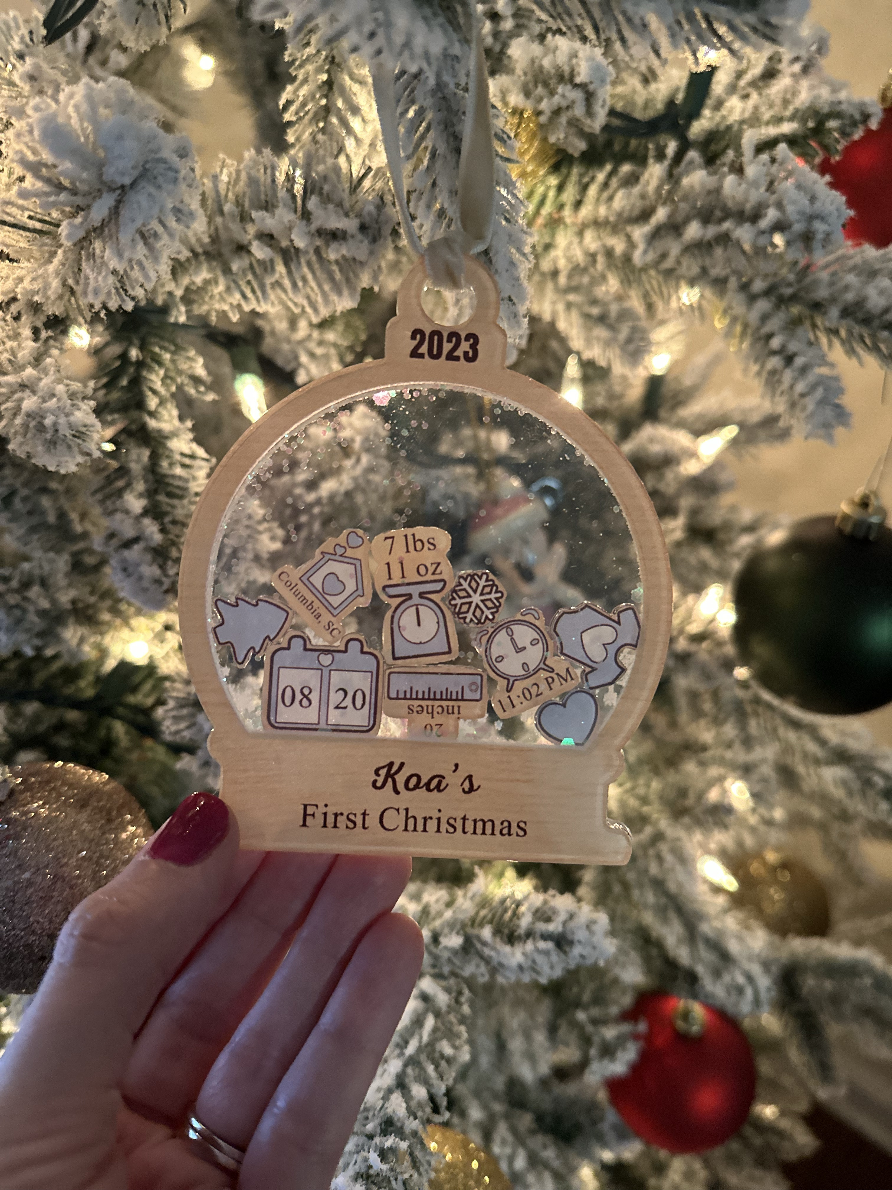 Baby first Christmas Ornament, Christmas Decor, Baby Gift, New baby, Personalized Ornament

#LTKHoliday #LTKBaby #LTKSeasonal