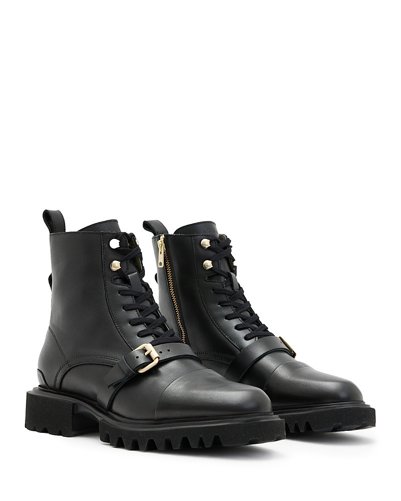 Allsaints Women's Tori Buckle Detail Ankle Boots | Bloomingdale's (US)