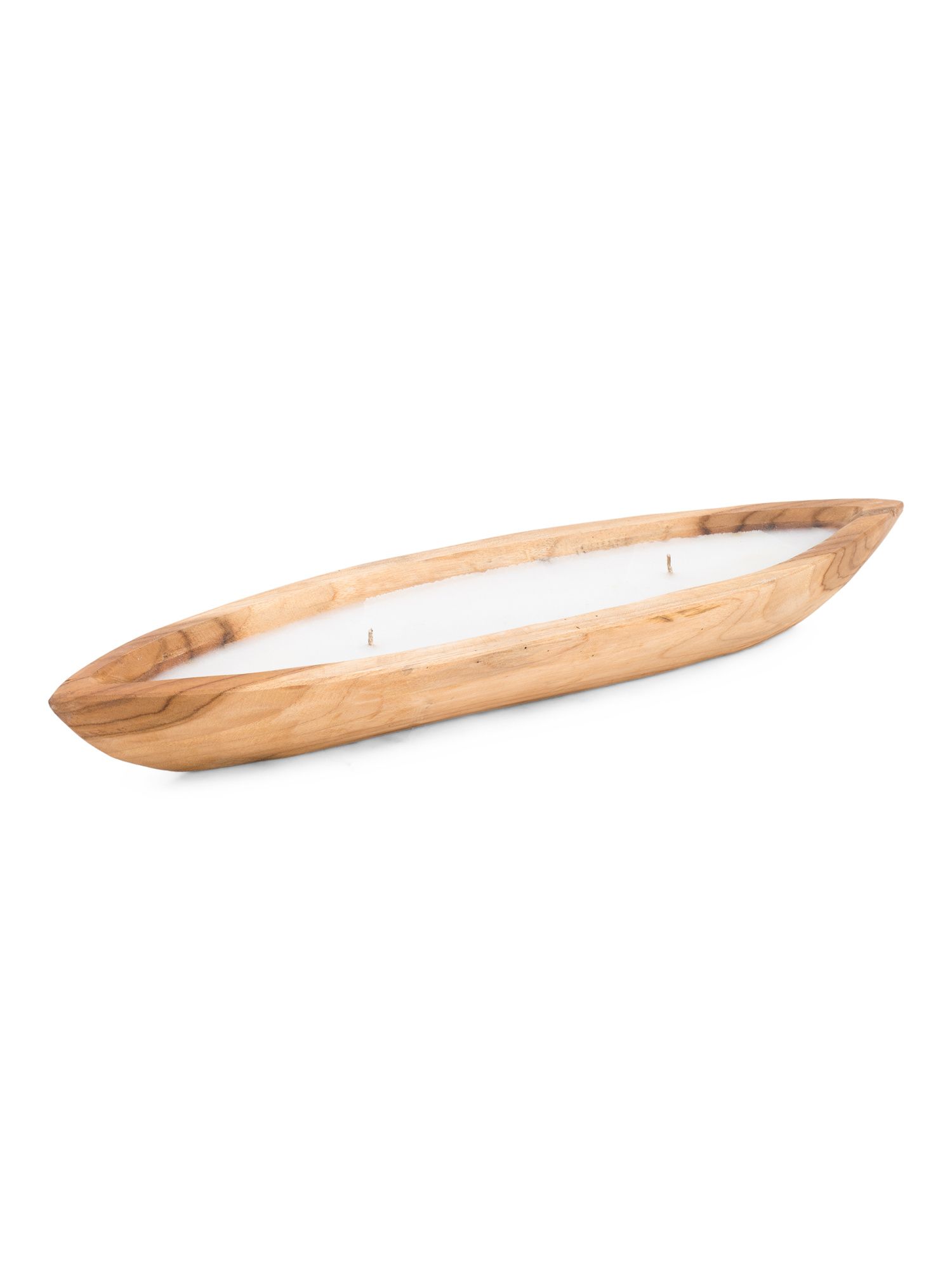 22in Teak Candle Boat | TJ Maxx