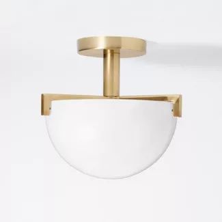 Milk Glass Dome Flushmount Ceiling Light White - Threshold™ designed with Studio McGee | Target